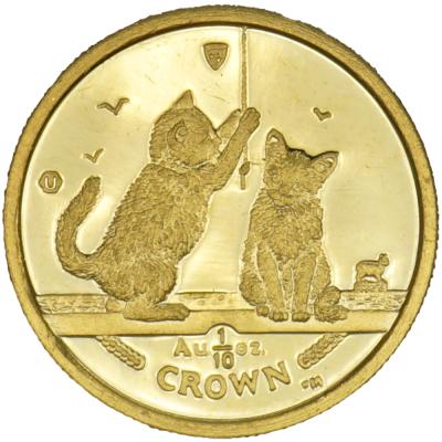 マン島 キャット コイン 白銅貨　まとめ売り マン島 キャット 金貨 コイン 1/25オンス シャム猫 1992年