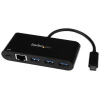 StarTech US1GC303APD ブラック USB Type-C有線LANアダプタ ギガビット対応 3ポートUSB 3.0ハブ USB PD | XPRICE Yahoo!店