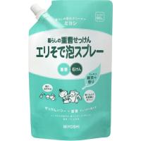 ミヨシ石鹸 暮らしの重曹せっけん エリそで 泡スプレー スパウト 詰め替え 600ml 洗濯 石鹸 皮脂汚れ 食べこぼし スッキリ 緑茶の香り | XPRICE Yahoo!店