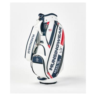 マンシングウェア　スタンド式キャディバッグ　ホワイト マンシングウェア スタンド式キャディバッグ ホワイト マンシング