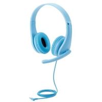 ELECOM HS-KD01TLBU ヘッドセット 子供用 両耳 マイクアーム付 4極 アジャスター付 タブレット ノートPC キッズ ライトブルー オンライン学習 メーカー直送 | XPRICE Yahoo!店