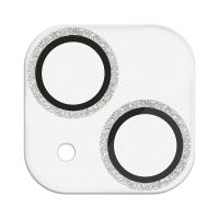 ELECOM PM-A23AFLLP1SVG シルバー iPhone15/15Plus カメラフィルム ガラス フレーム付 グリッター 表面硬度10H 指紋防止 &amp;me | XPRICE Yahoo!店