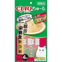 いなばペットフード CIAO(チャオ) ちゅ〜る 総合栄養食 かつお 14g×4本 | XPRICE Yahoo!店