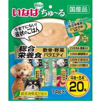 いなばペットフード いなば ちゅ〜る 20本 総合栄養食 軟骨・野菜バラエティ | XPRICE Yahoo!店