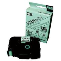 MAX LM-L518BWS 白・黒文字 ビーポップミニ ケーブルマーキング用テープ(幅18mm・8m) | XPRICE Yahoo!店