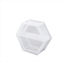 六角形収納ケース モアプラス M クリア 天馬 | XPRICE Yahoo!店