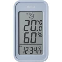 温湿度計 デジタル 電池式 タニタ TT-589-BL ブルーグレー TANITA 温度 湿度 アラーム音 イラスト表示 時計 メモリー機能 | XPRICE Yahoo!店