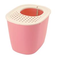 リッチェル 猫 トイレ おしゃれ 砂取りネコトイレ ラプレ コーラルピンク | XPRICE Yahoo!店