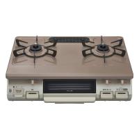 ガスコンロ リンナイ 都市ガス用 コンロ KG67PPKR-13A パールピンクベージュ 2口 右強火力 60cm幅 プッシュ点火 片面焼きグリル 一人暮らし 新生活 Rinnai | XPRICE Yahoo!店