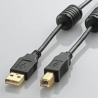 ノイズに強いフェライトコア付きUSB2.0ケーブル 3.0m U2C-BF30BK | XPRICE Yahoo!店