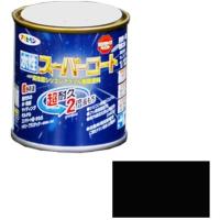 アサヒペン 水性スーパーコート 1/12L (ツヤ消し黒) | XPRICE Yahoo!店