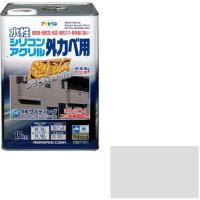 アサヒペン 水性シリコンアクリル外かべ用 16kg (ソフトグレー) | XPRICE Yahoo!店