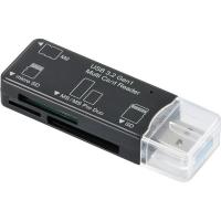 オーム電機 PC-SCRWU303-K マルチカードリーダー 49メディア対応 USB3.2Gen1 ブラック | XPRICE Yahoo!店