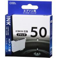 オーム電機 INK-E50B-BK エプソン互換 ICBK50 染料ブラック | XPRICE Yahoo!店