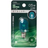 オーム電機 LDT1G-H-E12 13C LEDナツメ球 装飾用 T20/E12/0.5W/2lm/クリア緑色 | XPRICE Yahoo!店