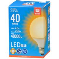 オーム電機 LDG4L 8AG6 LED電球 ボール電球形E26 40形相当 G80電球色 | XPRICE Yahoo!店