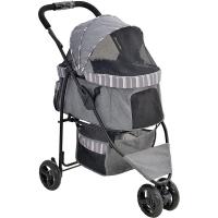 ジェックス わんわんカート スマートハンディ Safety ストライプグレー メーカー直送 | XPRICE Yahoo!店