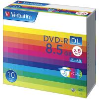 Verbatim DHR85HP10V1 バーベイタムデータ用メディア DVD-R DL 8.5GB PCデータ用 8倍速対応 10枚スリムケース入り ワイド印刷可能 | XPRICE Yahoo!店