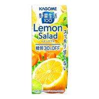 スッキリ甘くないレモン味カゴメ 野菜生活100 レモンサラダ 200ml×24本 糖質オフ | apricotgood-store
