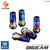 チタンレーシングナット 16本セット P1.5/P1.25 貫通タイプ 48.5mm 17HEX DIGICAM / デジキャン | onlineshop Charge