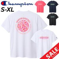 チャンピオン 半袖 Tシャツ レディース Champion E-MOTION バスケットボール スポーツウェア 吸汗速乾 抗菌防臭 女性 トップス バスケ プリントT /CW-XB323 | APWORLD