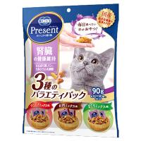 コンボ プレゼント キャット おやつ 腎臓の健康維持 3種のバラエティパック 90g | アクアベースショップ