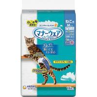 ユニチャーム　マナーウェア ねこ用 猫用おむつ Mサイズ　16枚入 | アクアベースショップ