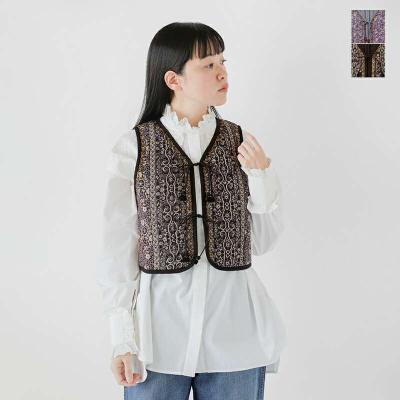 サラマリカ　6 ベスト サラマリカ 6 ベスト SARA MALLIKA × 6 ROKU EMBROIDERY ベスト