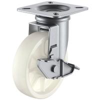 SUS-J-S型 自在車・ストッパー付 100mm ナイロン ※受注生産品 ユーエイキャスター SUS-NJ-100S | 大工道具・金物の専門通販アルデ