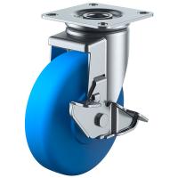 J2-S型 自在車・ストッパー付 130mm MCナイロン ※受注生産品 ユーエイキャスター MCBJ2-130S | 大工道具・金物の専門通販アルデ