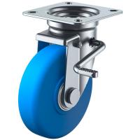 JB型 自在車・ストッパー付 レバー式/右 100mm MCナイロン ※受注生産品 ユーエイキャスター MCBJB-100R | 大工道具・金物の専門通販アルデ