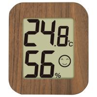 デジタル温湿度計 環境チェッカー ミニ 木製 ダークブラウン 取寄品 シンワ 73233 | 大工道具・金物の専門通販アルデ