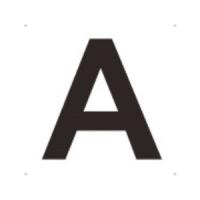 表示板 アルファベット「A」 420mm×420mm トラスコ TAEH-A | 大工道具・金物の専門通販アルデ