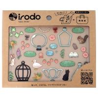 irodo 布用転写シール テラリウム / 動物 つゆざきけい アイロン不要 生地 デコ 扶桑 | ありしろ雑貨店Yahoo!店