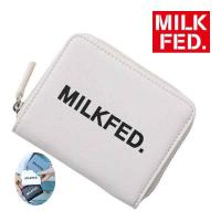 お財布 ミルクフェド milkfed round wallet 03194084 ラウンド ウォレット エナメル 本革 レザー 二つ折り 財布 おさいふ サイフ 03194084 ariel milkfed 通販 yahoo ショッピング