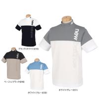 新作 ニューバランス メンズ SPORT ロゴプリント バイカラー ストレッチ 半袖 モックネックシャツ 012-4166004 ゴルフウェア 2024年春夏モデル 有賀園 ゴルフ | 有賀園ゴルフモール A-NET