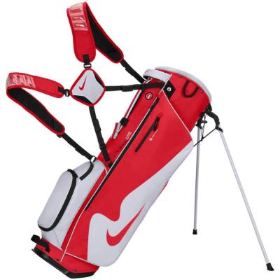 Nike キャディバッグ ホワイト/レッド/グレー ゴルフ NIKE GOLF ナイキ キャディバッグ 9インチ ホワイト / レッド