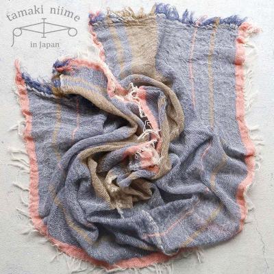 tamaki niime 播州織 コットンショールS roots shawl SMALL 44×118cm
