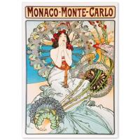 モナコ モンテカルロ ミュシャ ポスター（楽器、手芸、コレクション