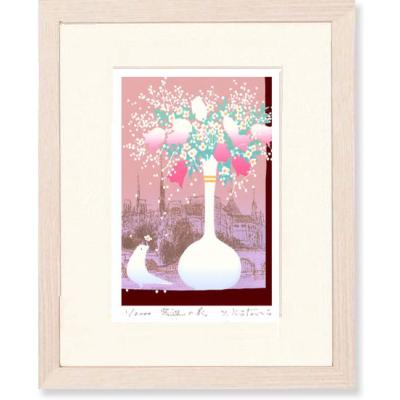 絵画 花 ピンク（版画）｜美術、工芸品 | 楽器、手芸、コレクション の