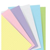 ファイロファックス システム手帳 リフィル バイブルサイズ 横罫紙  パステルカラー Filofax 6穴 聖書サイズ | Artenal