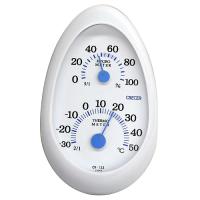温湿度計TAMAGOホワイト CRECER CR-133W クレセル 80591 DIY 工具 計測 検査 温湿度計 | 雑貨&カー用品 アーティクル
