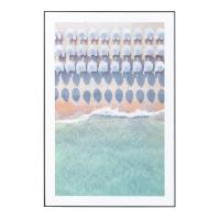 東谷 アートパネル ビーチ 海 パラソル 水色 アートキャンバス おしゃれ 壁掛け W60×D4×H90 ART-199F あずまや メーカー直送 送料無料 | ARTPOP.LLC