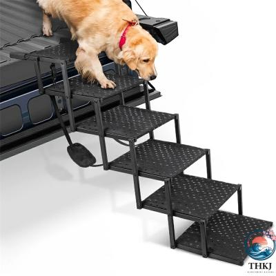 ペット用階段　5段 Amazon | 5段 ペット階段 小型犬と猫用 超高30Dフォームペット階段