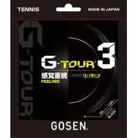 GOSEN（ゴーセン）　TSGT30BK　硬式テニス用 ガット G-TOUR 3 16L ブラック　19SS | アンドウスポーツ