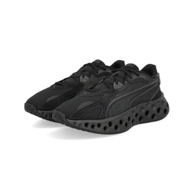 ランニングシューズ 厚底（PUMA／ファッション）（色：ブラック系）の