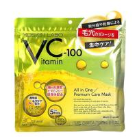 VCー１００ プレミアム ケア マスク ビタミン 30枚入り パック 日本製 美容成分 自宅エステ シートマスク 時短 ビタミンC 毛穴 紫外線 オールインワン びたみん | ashop01