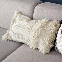 クッションカバー クッション ホワイト ボヘミアン 30×50cm アイボリー BOHO 34426 | アジア工房