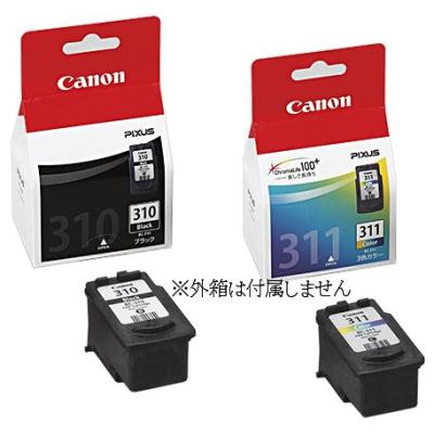 キヤノン BC-310 BC-311 キャノン純正インク 2個セット 黒+3色