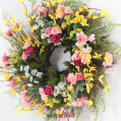 玄関リース 春（プリザーブドフラワー） | 花、ガーデニング の